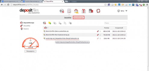 Качаем с DepositStorage (Depositfiles) на большой скорости