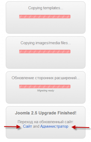 Процесс миграции joomla